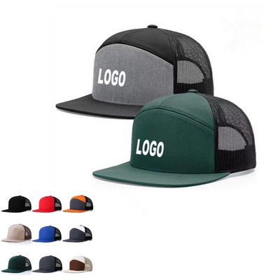 Flat Bill Trucker Hat