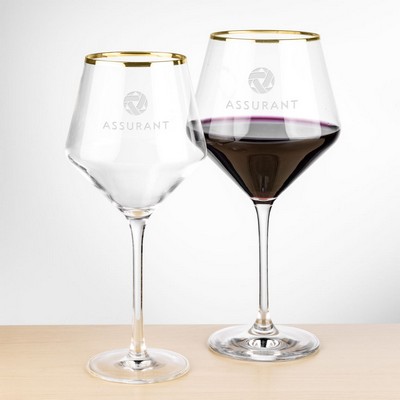 Tucson Gold Rim Burgundy Wine - Deep Etch