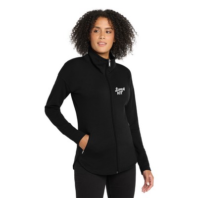 OGIO® Women's Luuma Embroidered Full-Zip Fleece Sweater