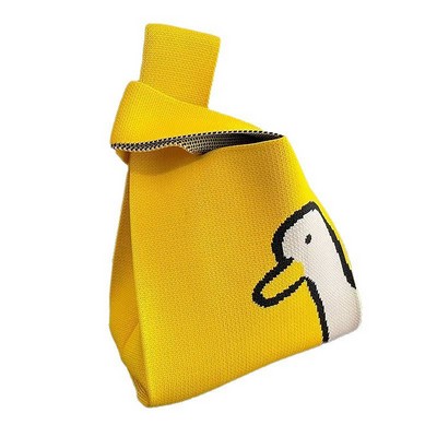 Jacquard Knitting Tote Bag