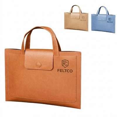 Premium PU Leather A4 Document Briefcase