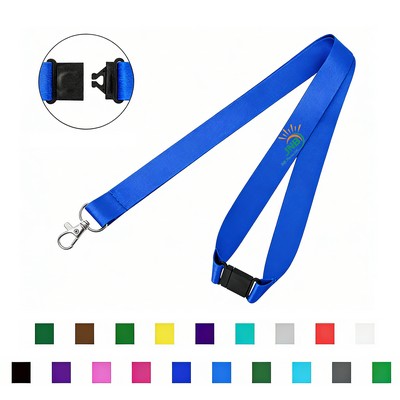 3/4" Full Color Dye-Sublimated Lanyard W/ Safety Breakaway
