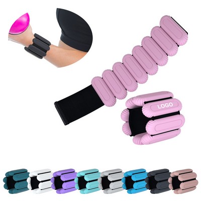 Adjustable Silicone Fitness Weight Bracelet Set