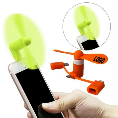 3" 1 Mini USB Phone Fan