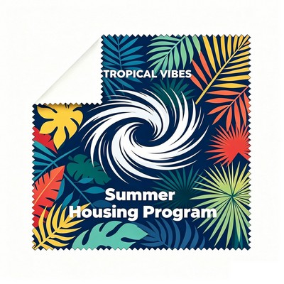 Full Color Microfiber Cleaning Cloth 6"x 6"