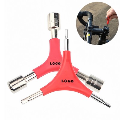 Bicycle Y-Shaped Multi-Function Hex Key Wrench