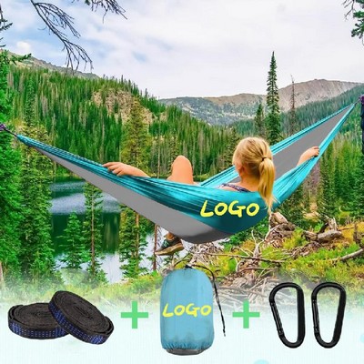 Single Portable Camping Hammocks with 2 Tree Straps
