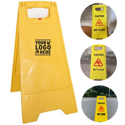 Collapsible Yellow Safety Alert Floor Sign
