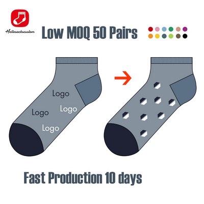 High Quality Custom Design Cotton Ankle No Show Short Socks