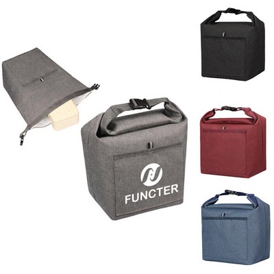 300D Oxford Cloth Insulated Lunch Tote, Leakproof & Easy-Clean Cooler Bag