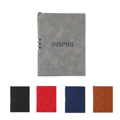 Leather Journal Notebook with Pen- Ocean