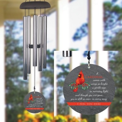 Cardinal Memorial Wind Chime – Corporate Sympathy & Remembrance Gift