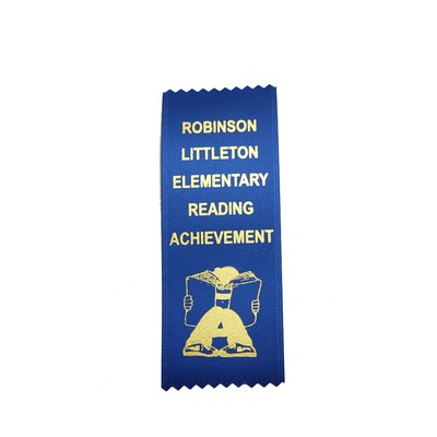 Custom Flat Ribbon w/ Pinked Edge (2"x5")