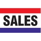 3 Stripe Sales Nylon Message Flag (3'x5')