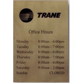 Engraved Plastic Sign (3"x5")