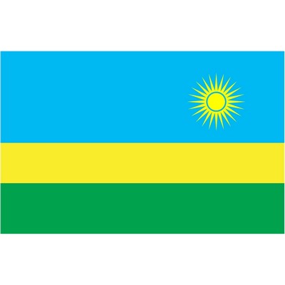 Rwanda National Flag (3'x5')