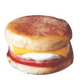 Breakfast Sandwich Executive Magnet w/ Full Magnetic Back (3 Square Inch)