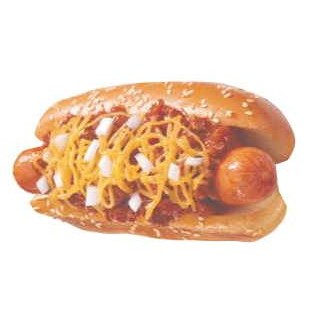Chili Cheese Dog Promotional Magnet w/ Strip Magnet (2 Square Inch)