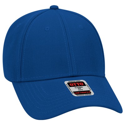 OTTO Wool Blend Twill Gray Undervisor 6 Panel Low Profile Baseball Cap