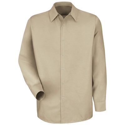 Red Kap® Men's Long Sleeve Specialized Pocketless Work Shirt