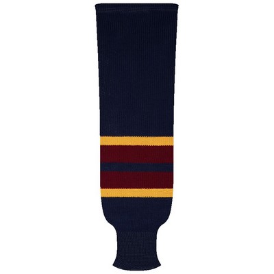 Atlanta Pro Series Blue Away Socks w/Gold & Red Stripes