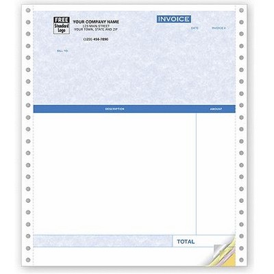 Parchment Profesional Invoices (3 Part)