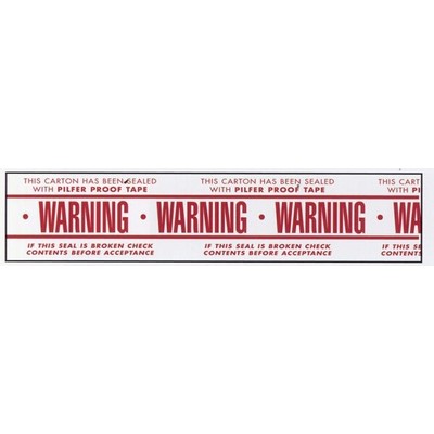 Stock Imprinted Polypro Tape 3" x 55yds (Warning)