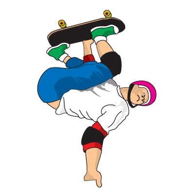 Skateboarding Maxi Magnet (3")