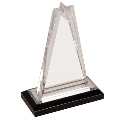 6 1/4" Clear Star Acrylic Award (Laser Engraved)