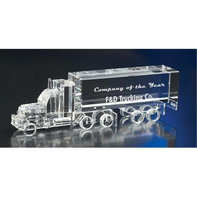 Big Bad Truck Optic Crystal Award (5"x 1½")