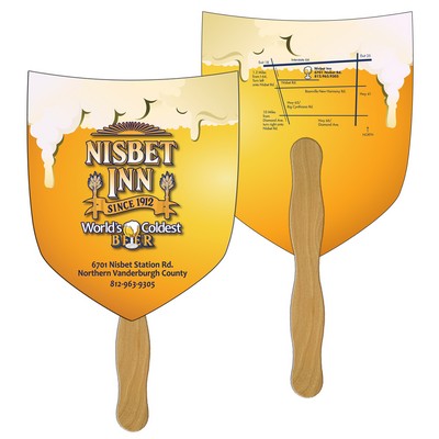 Shield/Shovel Fast Hand Fan (2 Sides) 1 Day