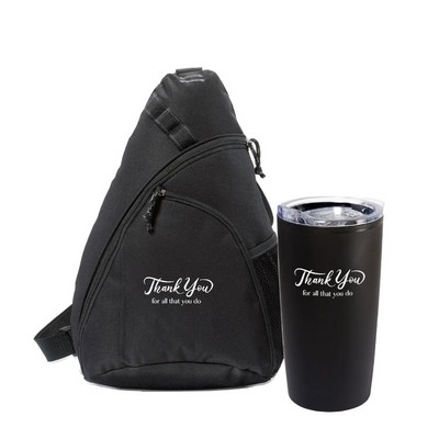 Sling Bag with Tumbler