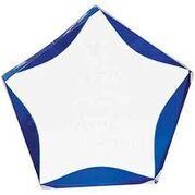 Luminary Star Clear/Blue Acrylic Award - 5-1/4" x 6"