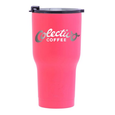 Engraved RTIC 30 Oz. Pink Stainless Steel Tumblers