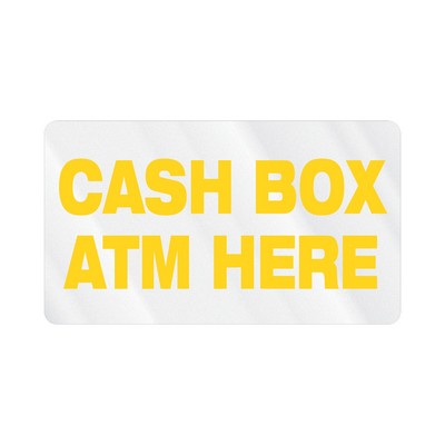 Rectangle Sticker | Round Corners | 2" x 3 1/2"| Clear Static | Static Face | Screen