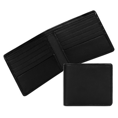 Ashlin® Designer Men's Midnight Black Jackson Vegan Leather Wallet