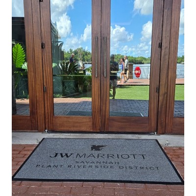 Outdoor or Indoor Logo Entry Mat - Brand Ambassador Logo Floor Mat - 12' X 12'