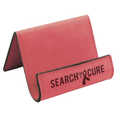 Leatherette Phone Easel (Pink)