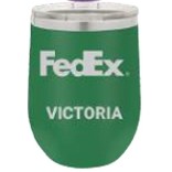 12 Oz. Polar Camel Matte Green Vacuum Insulated Stemless Tumbler w/Lid