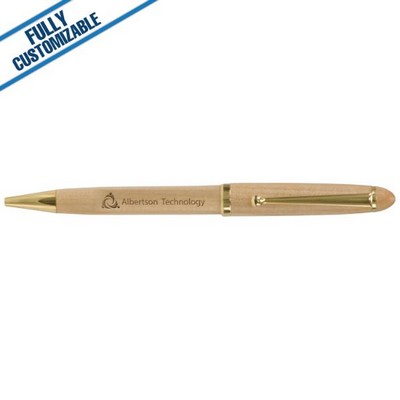 Wide Maple Ballpoint Pen