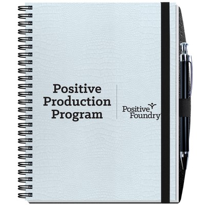 Embossed Alligator Textured Journal w/100 Sheets & Pen (6 ½"x 8 ½")