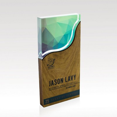 Rectangle Wood & Acrylic Award - Medium