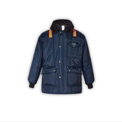 Heavy Duty Freezer Jacket, Blue, Insulated, 840 Denier