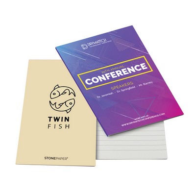 Stone Paper Perfect Bound Note Books - 5"x7"