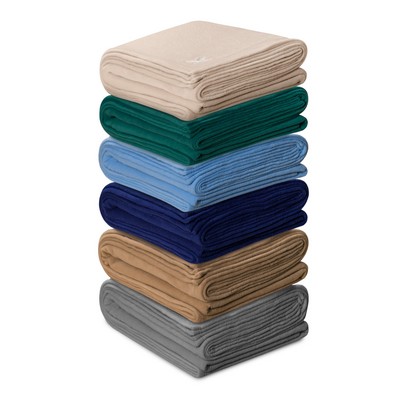 Vanilla Beige Antipill Microplush Fleece Twin Blanket