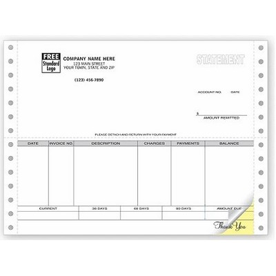 Statement Forms - Classic, Sage® 300 ERP (1 Part)