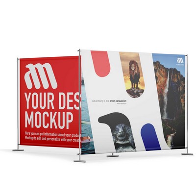 Backdrop 8' x 8' - BANNER AND STAND
