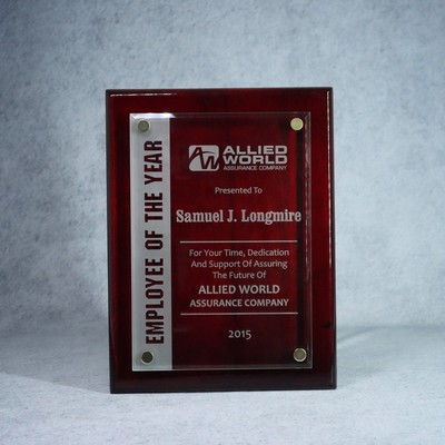 Canterbury Plaque With Stand-Out Rosewood - 8"x10"