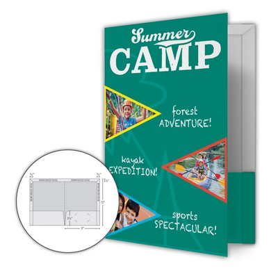 2 Pocket Specialty Folder with 3 Reinforced Edges