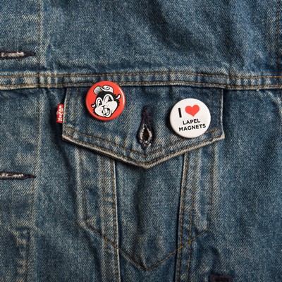 1.5" Round Lapel Magnets - All Finishes